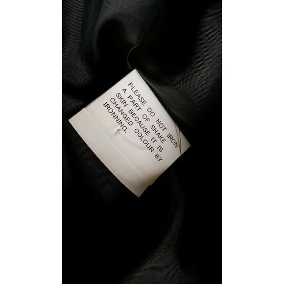 MASATOMO JAPAN Steampunk CASHMERE PYTHON snake Nehru collar jacket coat 3XL - Picture 10 of 11